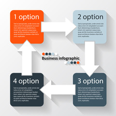 Modern vector info graphic for business project