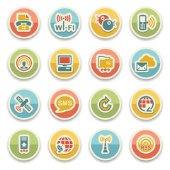 Communication color icons.