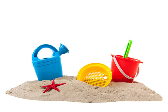 Toys at the beach