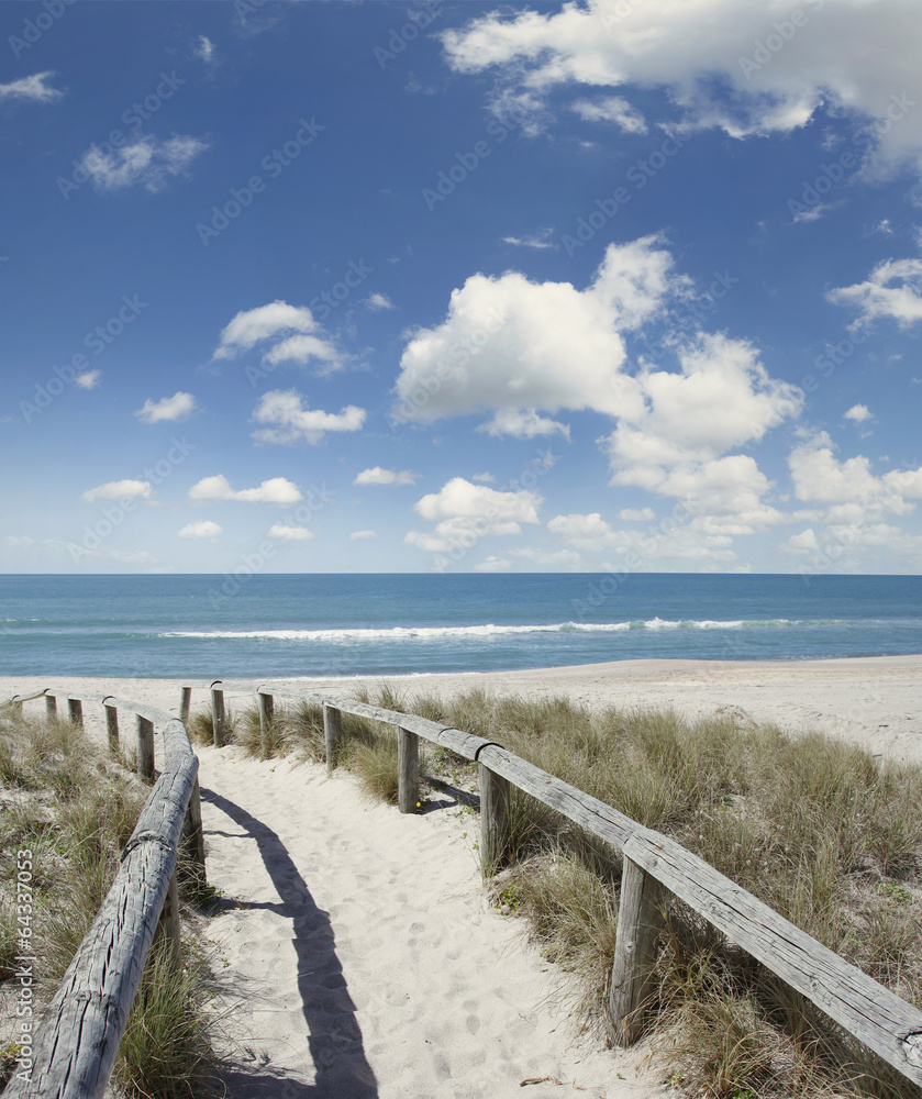 Wall mural Beach walkway