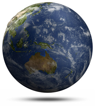 Earth globe - Australia and Pacific ocean