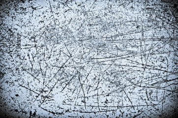 Scratched blue surface