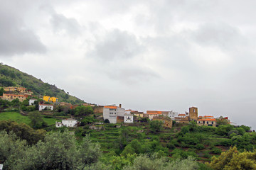 Fototapeta na wymiar Vista parcial de Segura de Toro, España