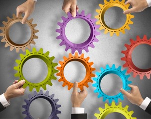 Teamwork and integration concept
