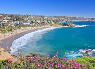 Crescent Bay of Laguna Beach, Orange County, California USA