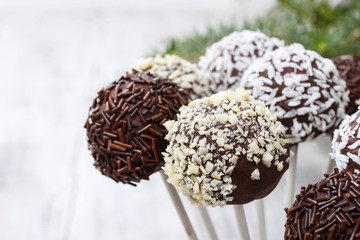 Chocolate cake pops