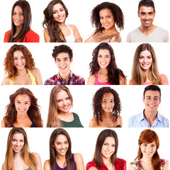 Collage of different portraits