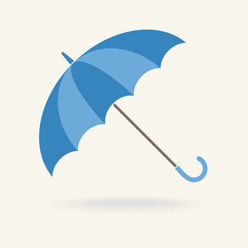 Blue Umbrella, vector icon