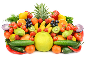 Collection of vegetables and fruits