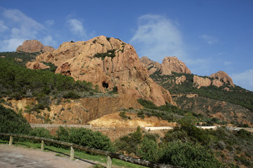 Pic Cap Roux, Roches rouges, Massif de l'Esterel,Cote d'Azur, 83