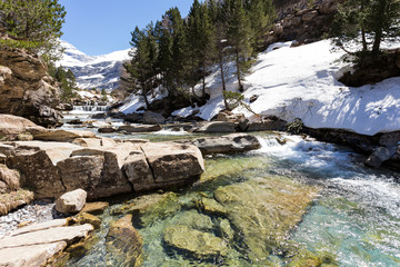 Waterfall in Ordesa National Park