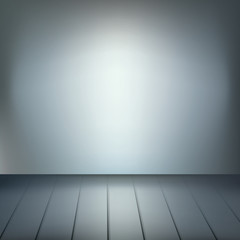 technological background Inside an empty room