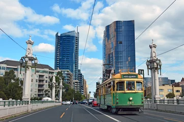 Fototapeten Straßenbahnnetz von Melbourne © Rafael Ben-Ari