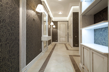 Interior of designer corridor