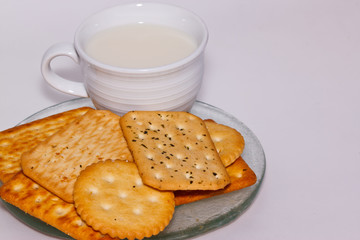 the bread on paper background