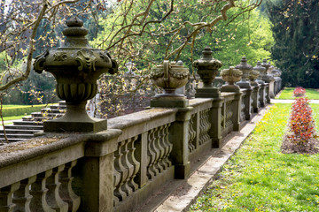 Scenery in the park Buchlovice