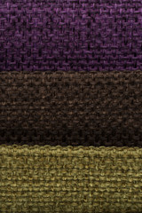 Multi color fabric texture samples