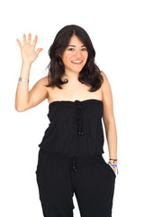 Obraz premium Beautiful Hispanic woman posing
