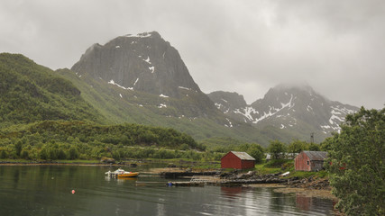 Lofoten, Fischerdorf, Sommerferien, Sommer, Norwegen