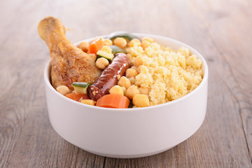 couscous with meat and vegetables