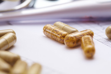 pills on the table