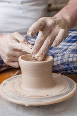 Hands of a potter