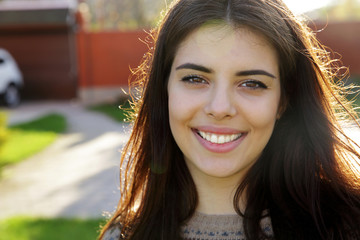 Portrait of a happy beautiful woman