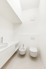 Fototapeta na wymiar Architecture, interior house, modern bathroom