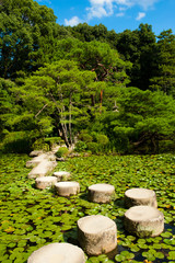 Stone zen path