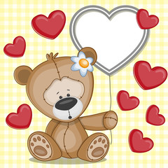 Bear with hearts