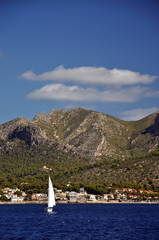 Segelboot bei Sant Elm