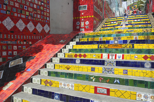 Escadaria Selaron Steps Rio de Janeiro Brazil