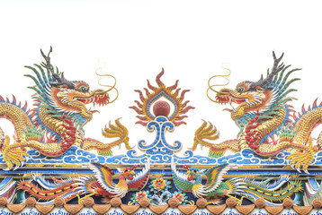 two dragons on the roof