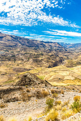 Colca Canyon, Peru,South America   Incas to build  terraces