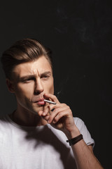 smoking man,