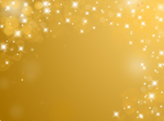 Shiny golden background with text space