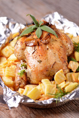whole roasted chicken