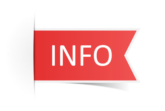 Schild rot Info