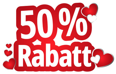 50 % Rabatt