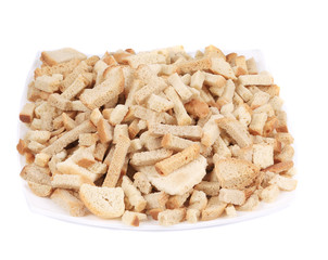 Heap of crispy rusks.