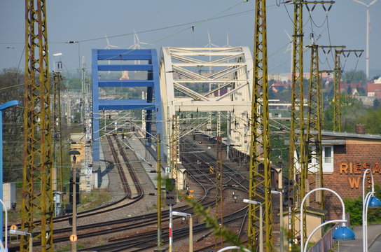 Elbebr&uuml;cken in Riesa,Sachsen
