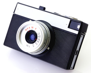 Vintage camera isolated on white