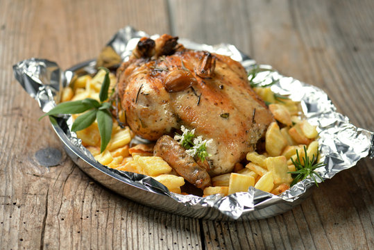 whole roasted chicken