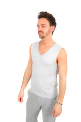Obraz premium Beautiful young man posing