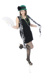 Happy, Kicking Flapper