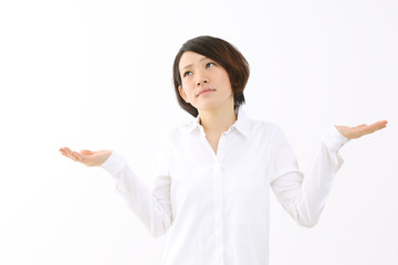 ジェスチャーする人
