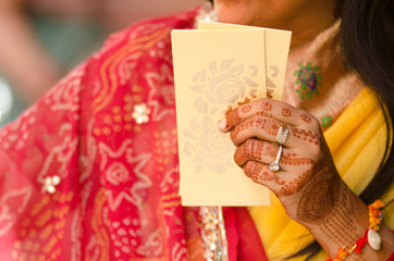 henna , saree , Hindu  wedding , Rajasthan, India