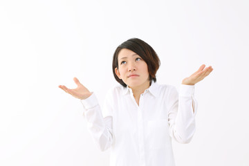ジェスチャーする人