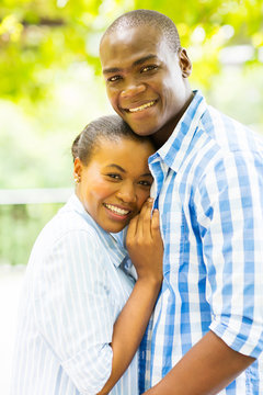 afro american couple outdoors