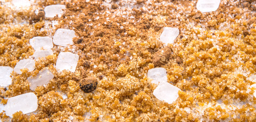 Different type of sugar variety for background